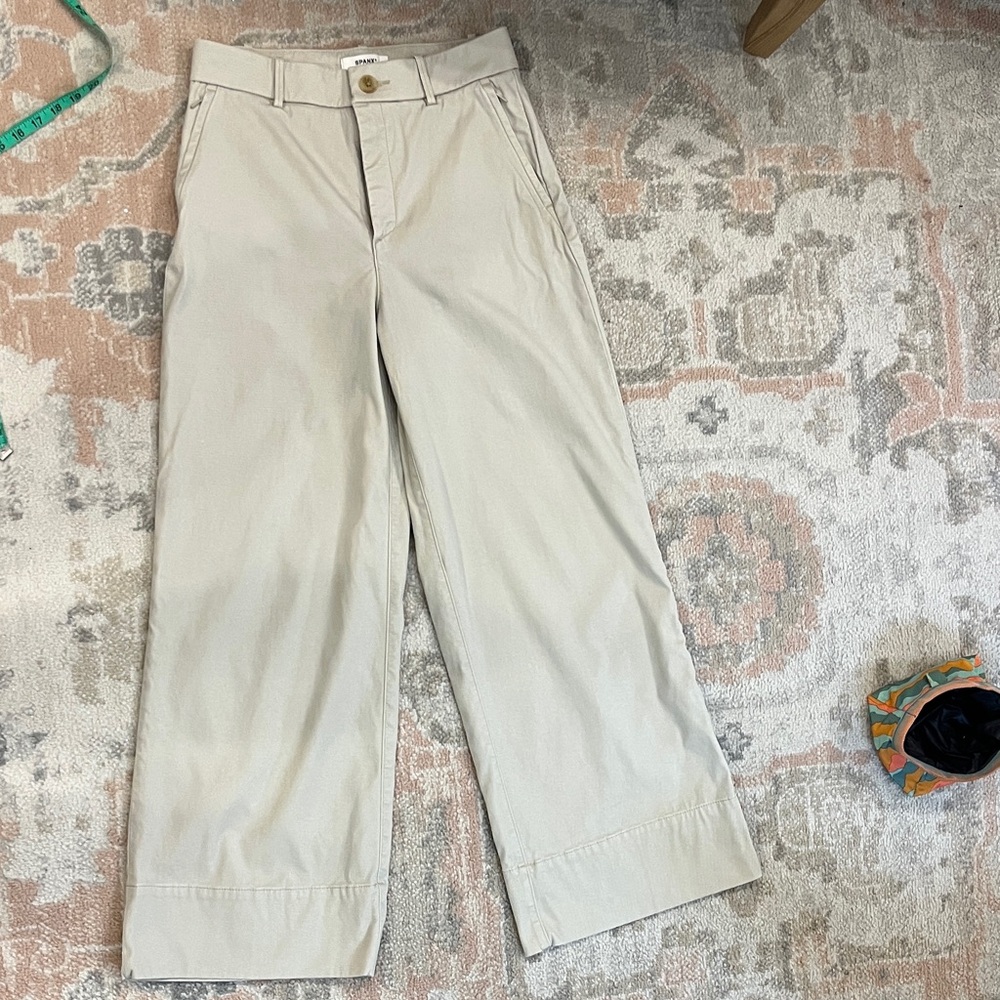 SPANX Wide Leg Linen Pants